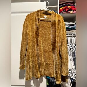 Super soft mustard cardigan